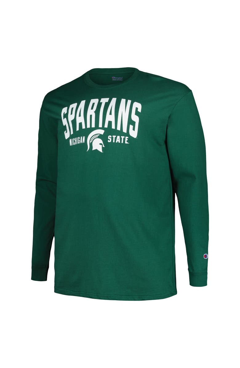 Champion Men's Champion Green Michigan State Spartans Big & Tall Arch Long Sleeve T-Shirt, Alternate, color, Green