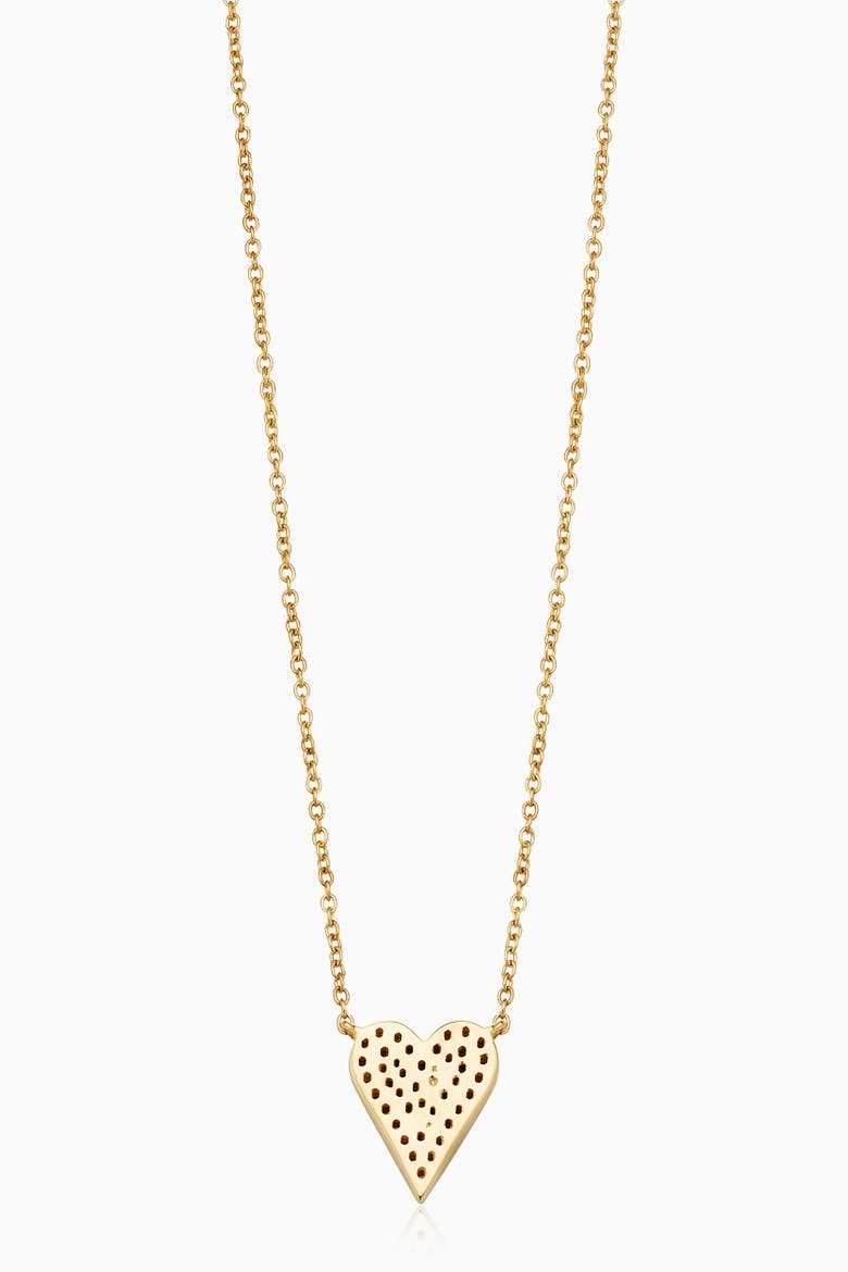 14K Yellow Gold Radiant Diamond Heart Pendant Necklace, Alternate, color, Yellow Gold