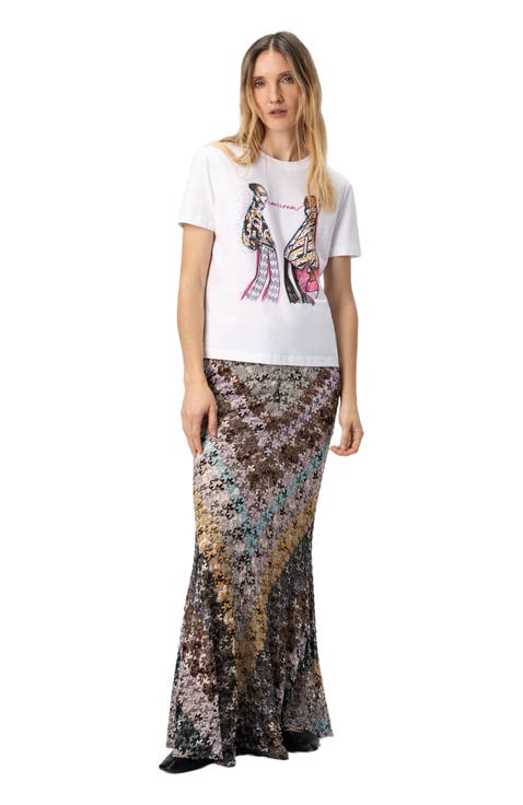 Short Sleeve T-shirt With Print And Logo