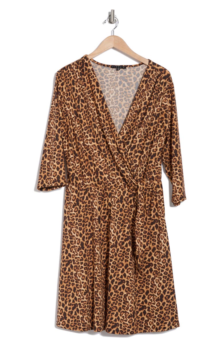 TASH AND SOPHIE Wrap Style Dress, Alternate, color, 