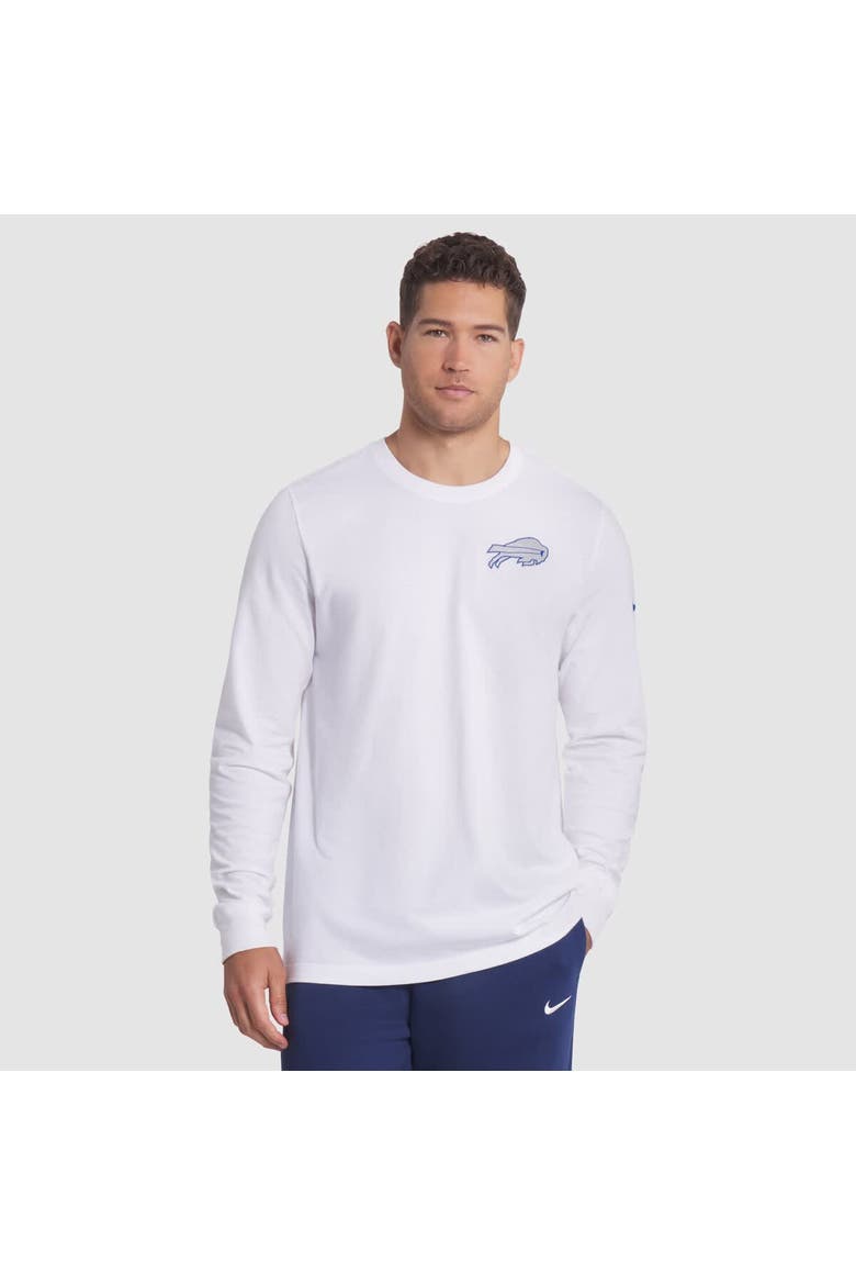 Men's Nike White Buffalo Bills 2025 Rivalries Collection Essential Long Sleeve T-Shirt, Main, color, White
