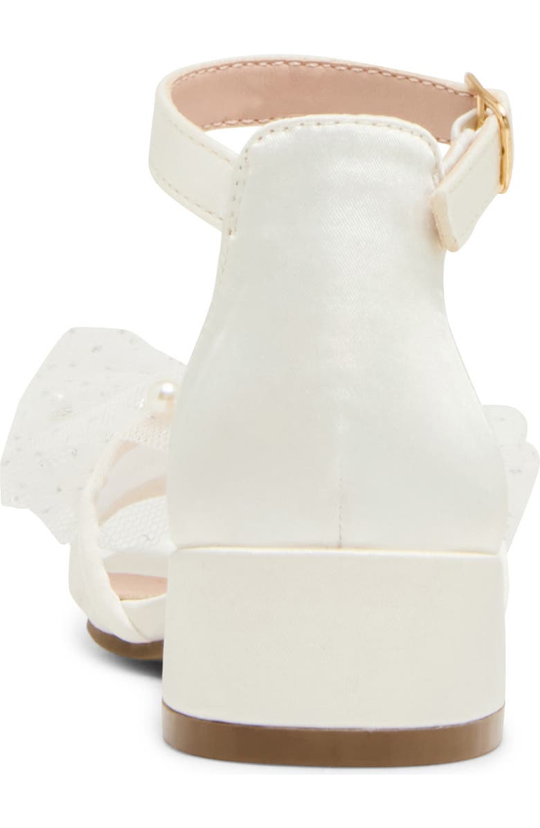 Steve Madden Kids' Debra Ankle Straw Bow Sandal, Alternate, color, White