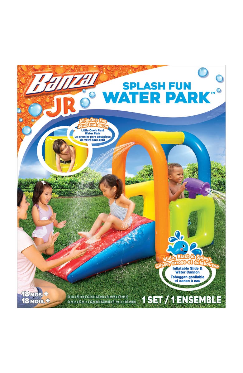 Banzai Jr. Inflatable Sprinkling Splash Water Park, Alternate, color, Multicolored