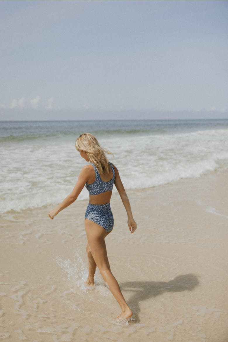 Pacific High Waisted Bottoms, Alternate, color, Blue