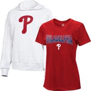 G-III 4HER BY CARL BANKS Women's G-III 4Her by Carl Banks  Red/Bright Heather Ceramic Philadelphia Phillies T-Shirt and Hoodie Combo Pack