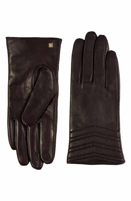 Bruno Magli Chevron Quilt Leather Gloves