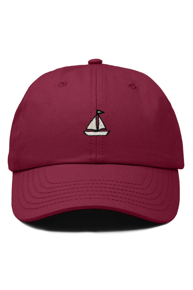 Sail Dad Cap, Main, color, Maroon