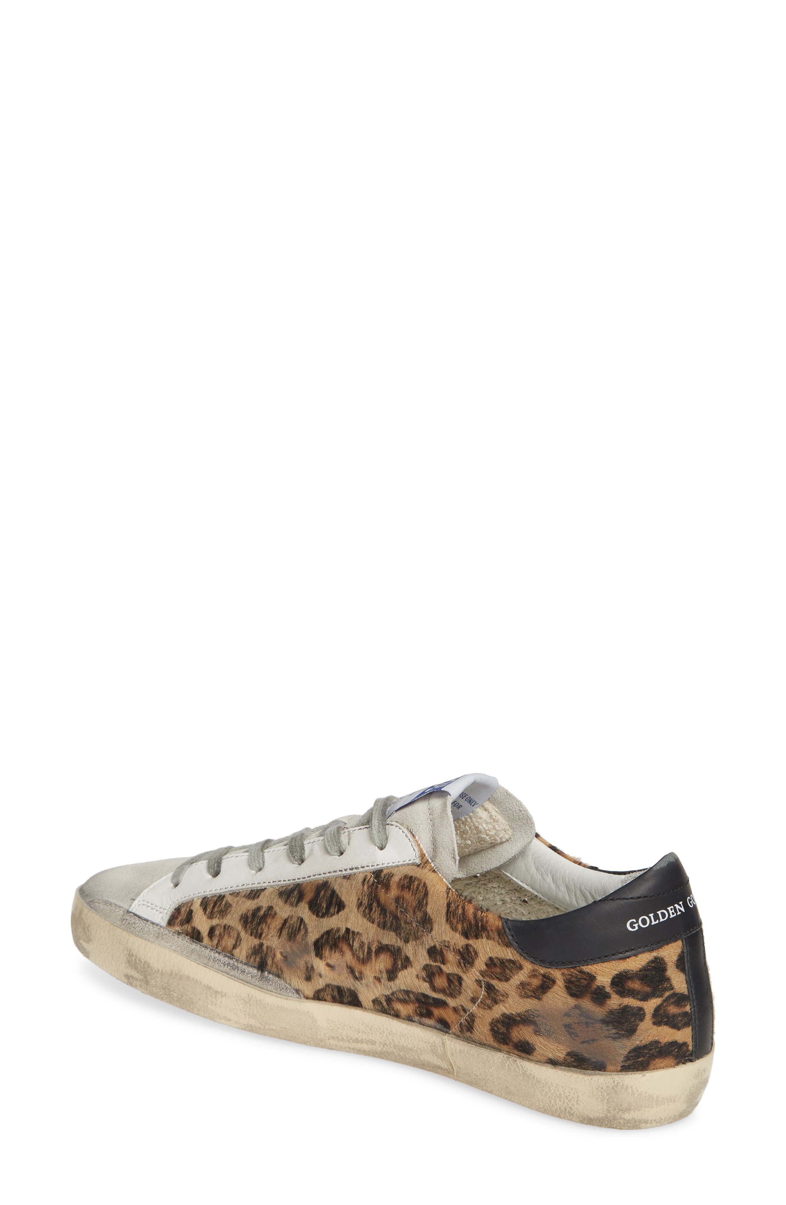 Golden Goose Glitter Star Genuine Calf Hair Sneaker, Alternate, color, 