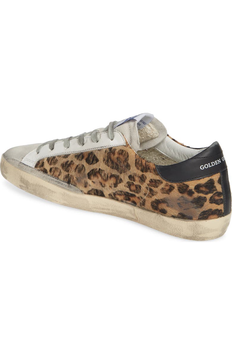 Golden Goose Glitter Star Genuine Calf Hair Sneaker, Alternate, color,