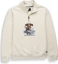 Rodd & Gunn Gunners Track Embroidered Quarter Zip Sweatshirt