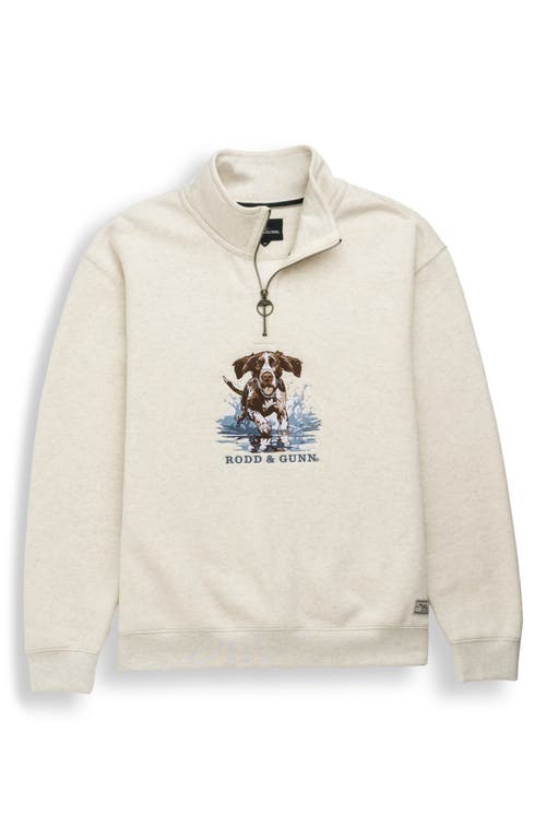 Rodd & Gunn Rodd& Gunn Gunner's Track Quarter Zip Sweatshirt In Neutral
