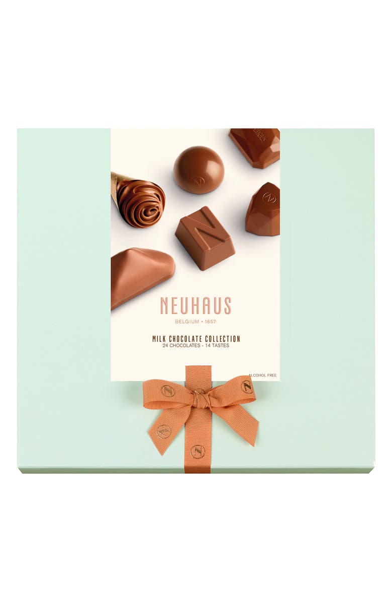 NEUHAUS Milk Chocolate Collection 24-Piece Gift Box, Main, color, Teal