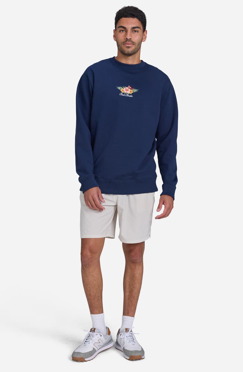 Bad Birdie Mahalo Embroidered Crewneck Sweatshirt, Alternate, color, Dark Navy