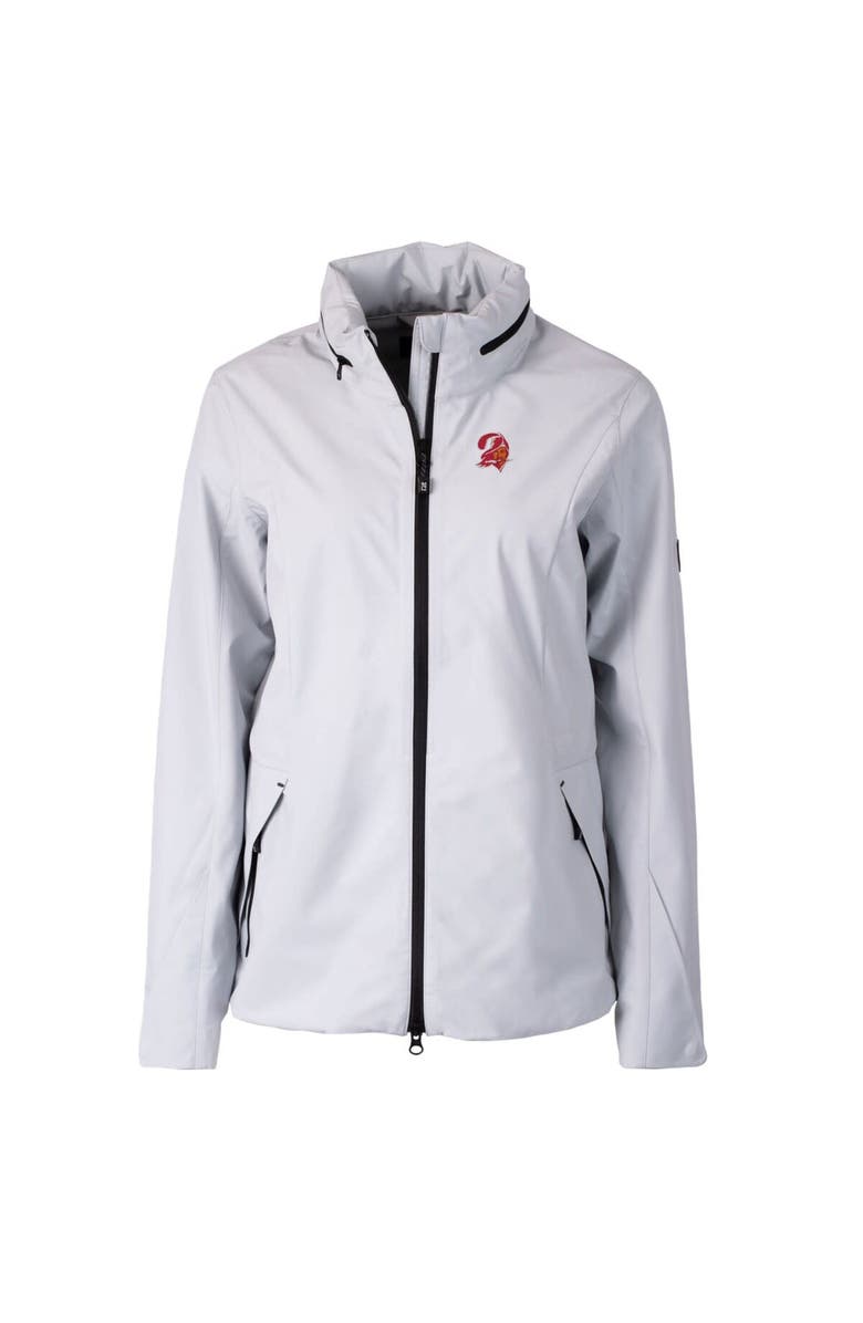 Cutter & Buck Women's Cutter & Buck Gray Tampa Bay Buccaneers Throwback Logo Vapor Full-Zip Rain Jacket, Alternate, color, 