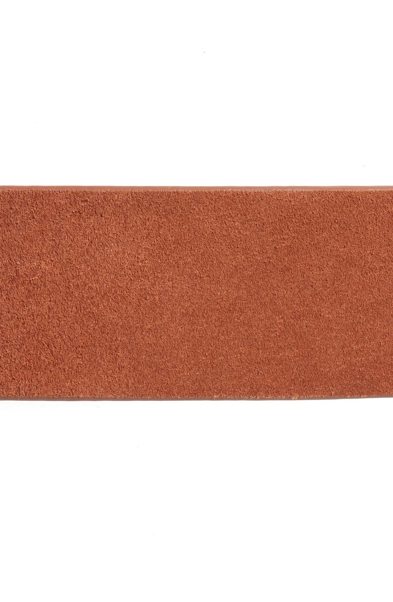 Something Navy Wooden Buckle Suede Belt, Alternate, color, 