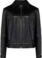 PCFG Leather Jacket Stud Rocks Details