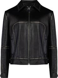 PCFG Leather Jacket Stud Rocks Details