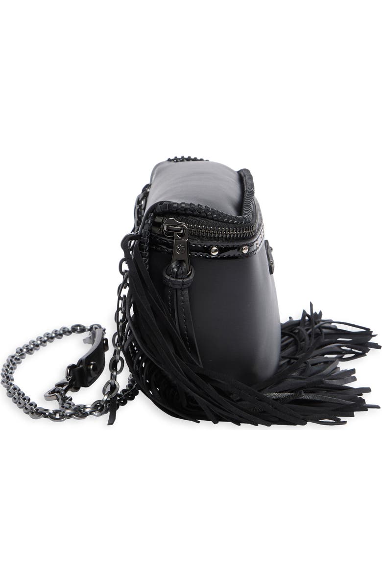 Longchamp Amazone Leather Belt Bag, Alternate, color, Black