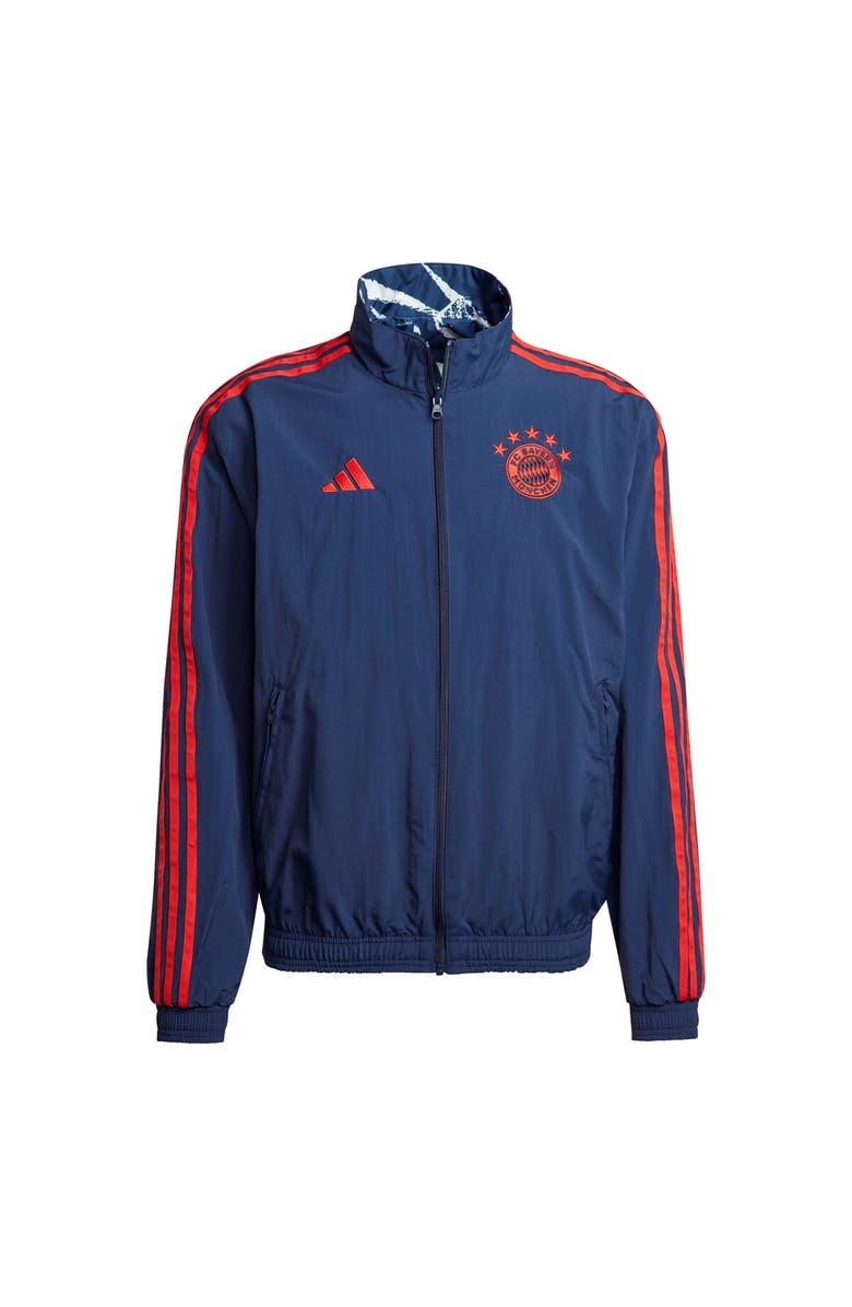 adidas Men's adidas  Blue Bayern Munich 2023/24 Reversible Anthem Full-Zip Jacket, Main, color, 
