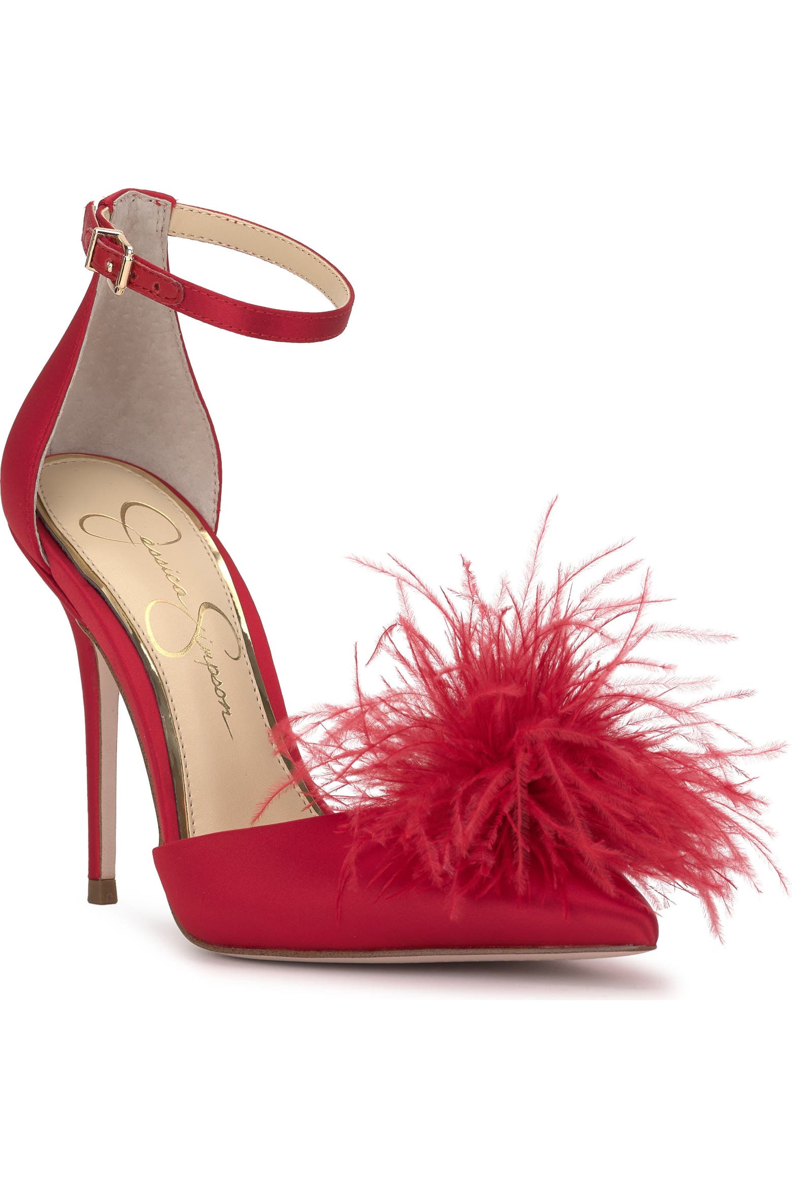 Jessica Ragg Jessica Simpson Wolistie Pompom Stiletto Sandal (Women) | Nordstromrack
