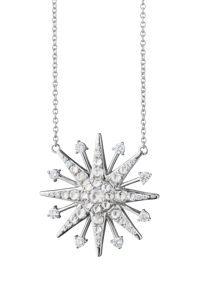 Monica Rich Kosann Reach for the Stars Pendant Necklace, Main, color, Silver