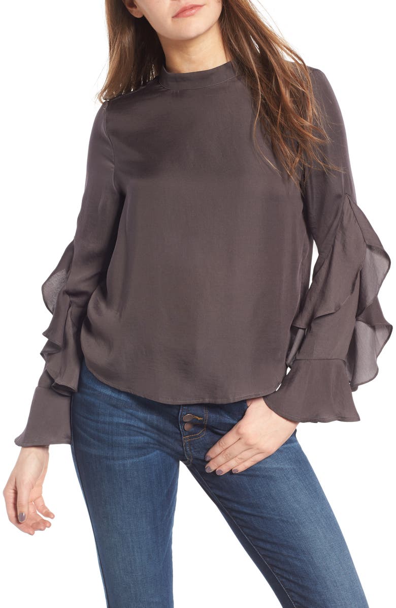 Elodie Ruffle Sleeve Blouse, Main, color, 