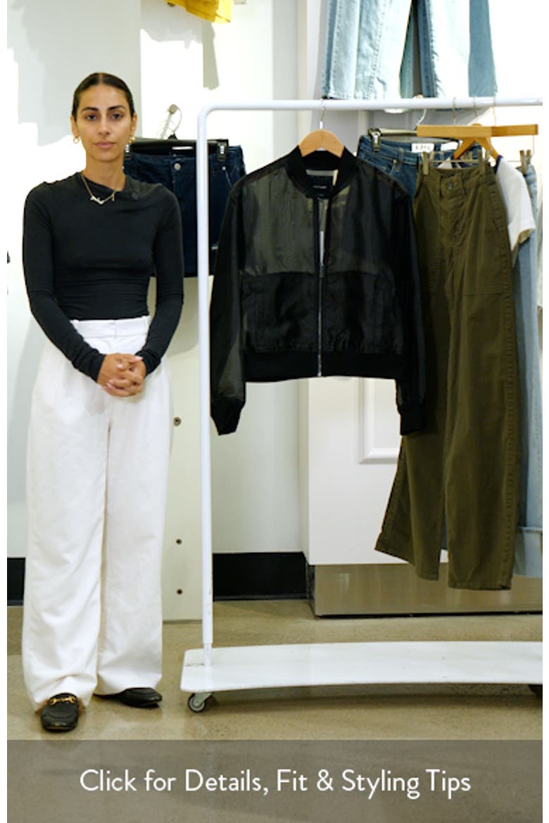 Shane Organza Bomber Jacket video