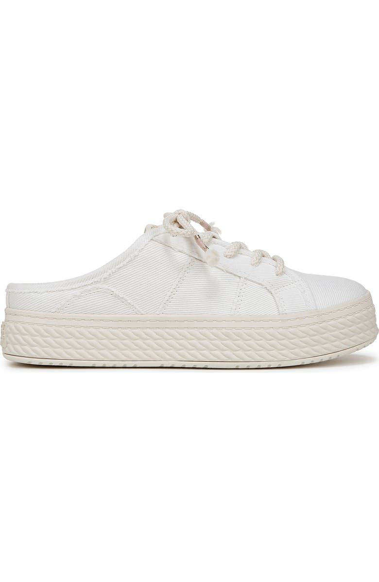 Blowfish Malibu Super Slide Platform Sneaker, Alternate, color, White Twill Fabric