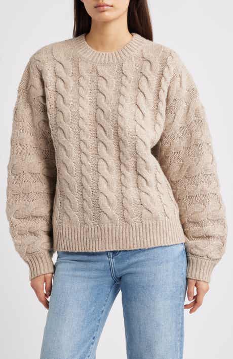 All in Favor Oversize Cable Knit Sweater