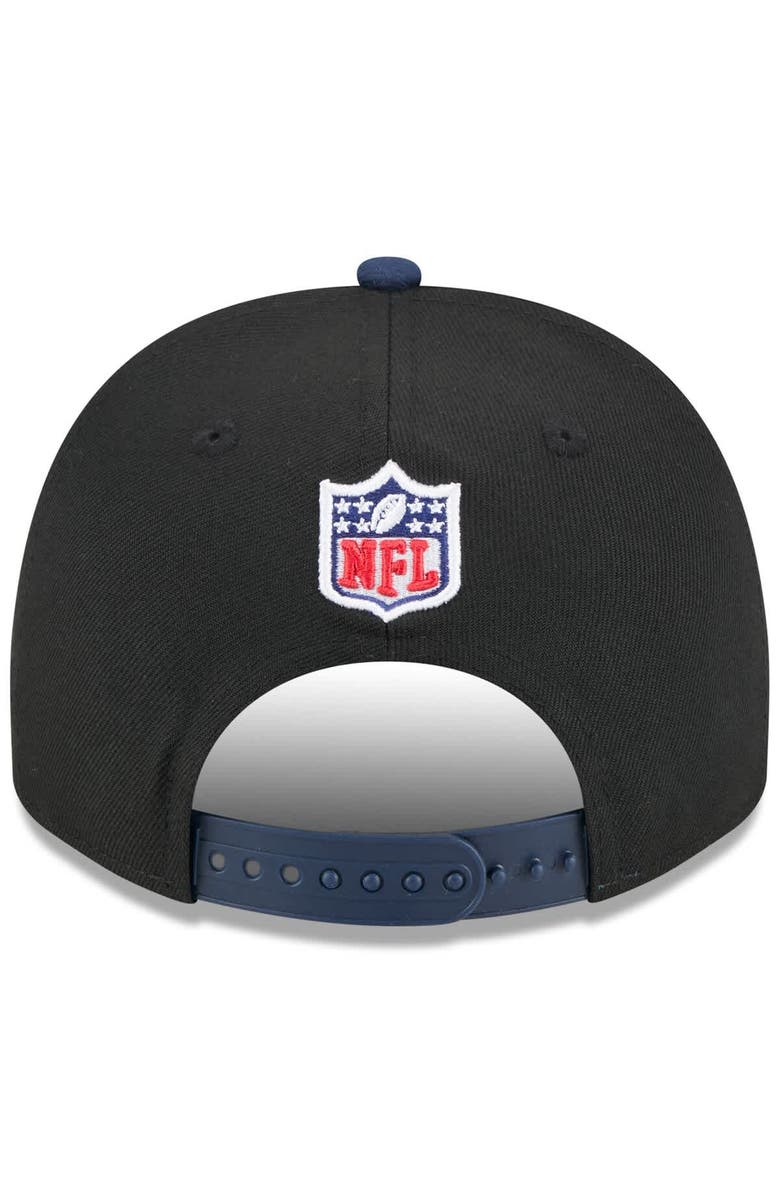 New Era Men's New Era  Black/College Navy Seattle Seahawks 2025 NFL Draft A-Frame 9FIFTY Snapback Hat, Alternate, color, Black