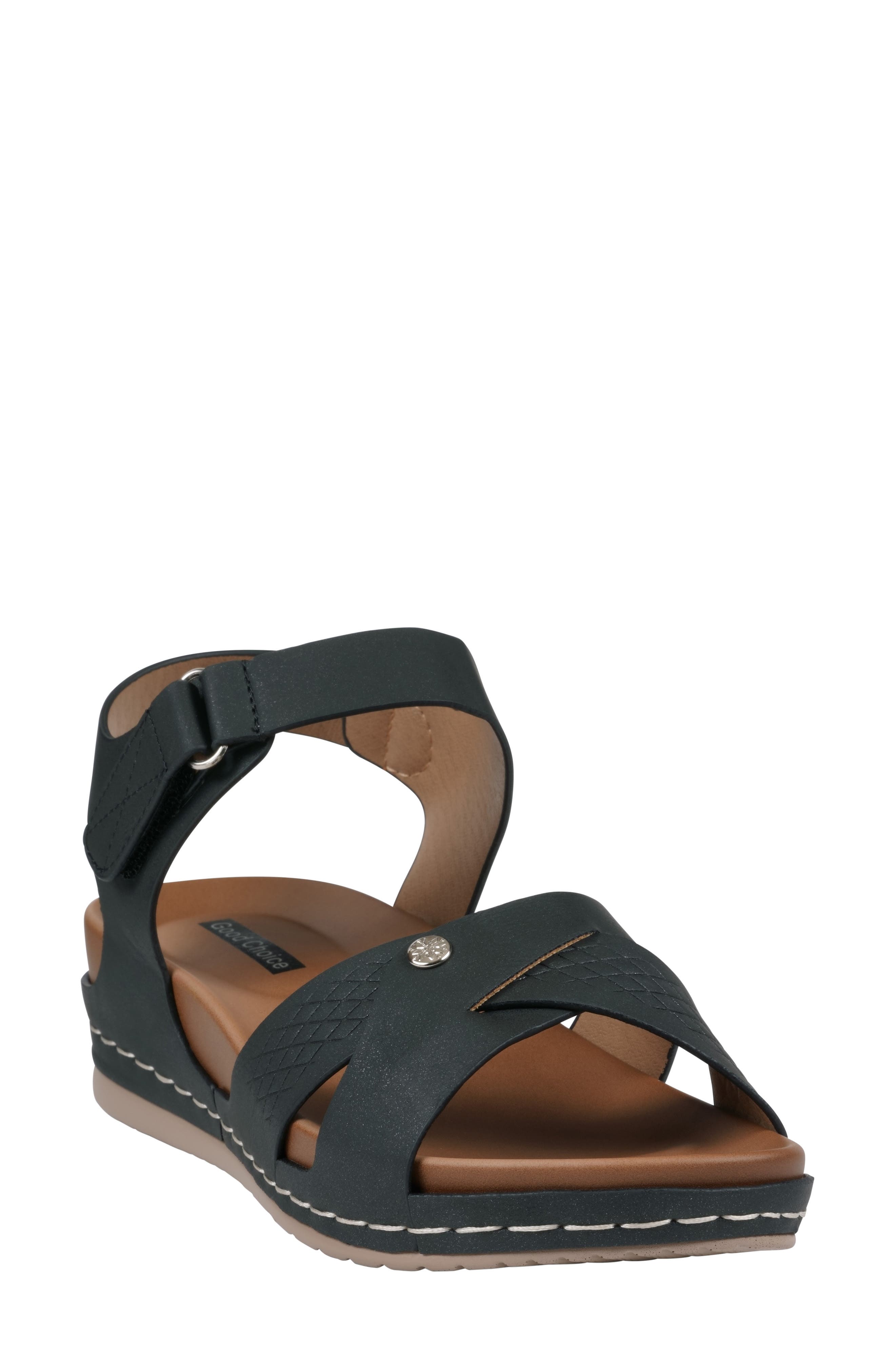 GC SHOES Nala Comfort Wedge Sandal, Main, color, 