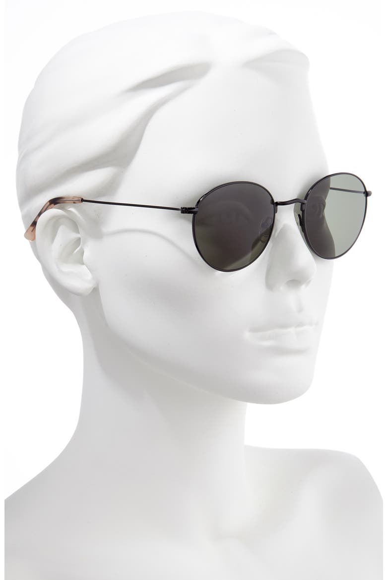 Fest 50mm Aviator Sunglasses, Alternate, color, TRUE BLACK