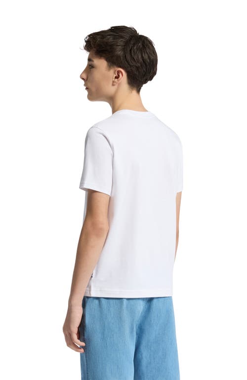 Shop Psycho Bunny Kids' Oceania Embroidered Pima Cotton T-shirt In White