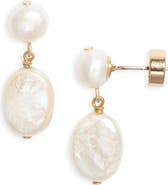 Nordstrom Demi Fine Freshwater Pearl Drop Earrings