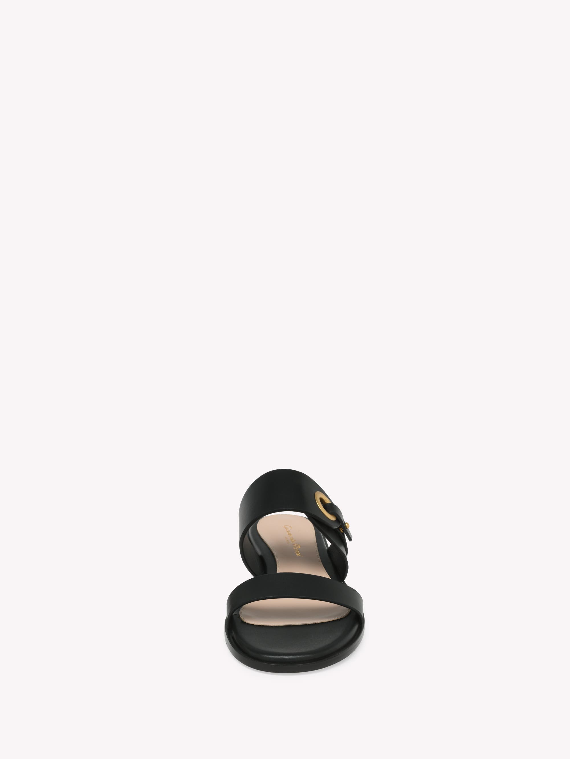 Gianvito Rossi Granada 05 Flat, Alternate, color, Black Calf Leather