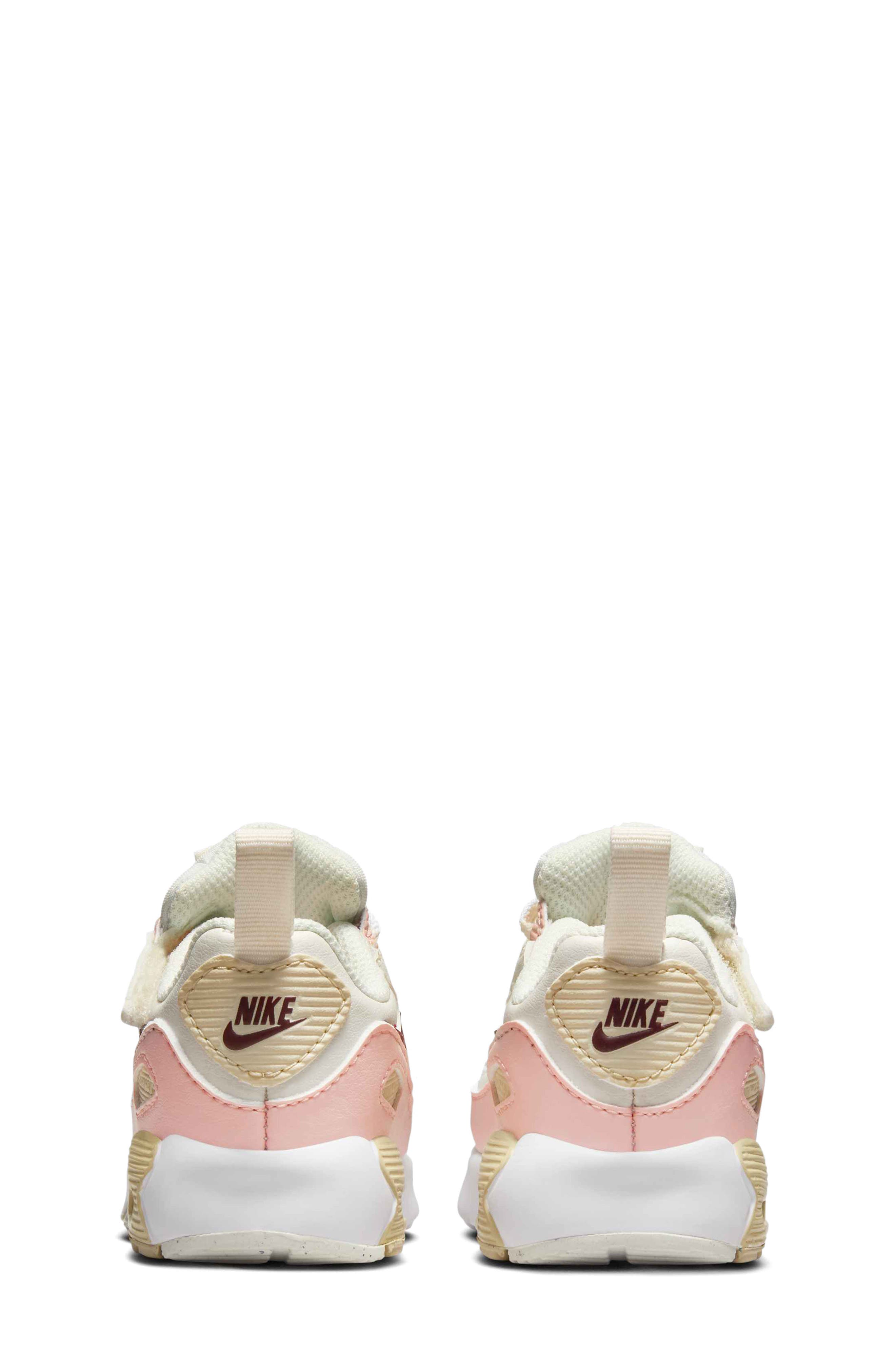 Nike Air Max 90 Easy-On Sneaker, Alternate, color, Phantom/ Pink/ Sail/ Dark Red