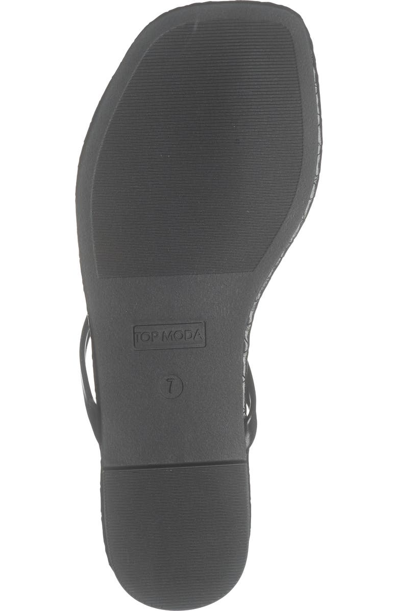 TOP MODA Priscilla Flip Flop, Alternate, color, Black Pu