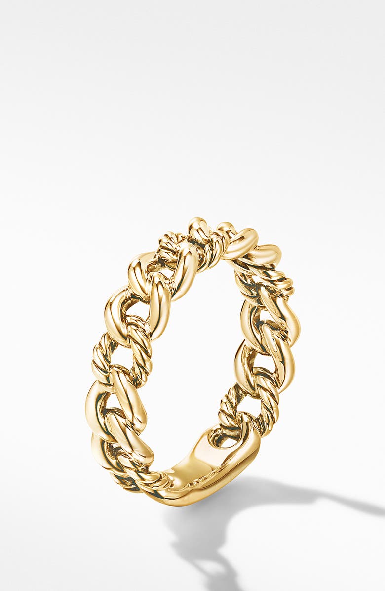 David Yurman Belmont Curb Link Narrow Ring in 18K Gold, Alternate, color,