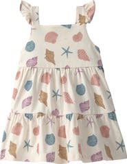 Little Planet Print Stretch Organic Cotton Sundress & Bloomers Set