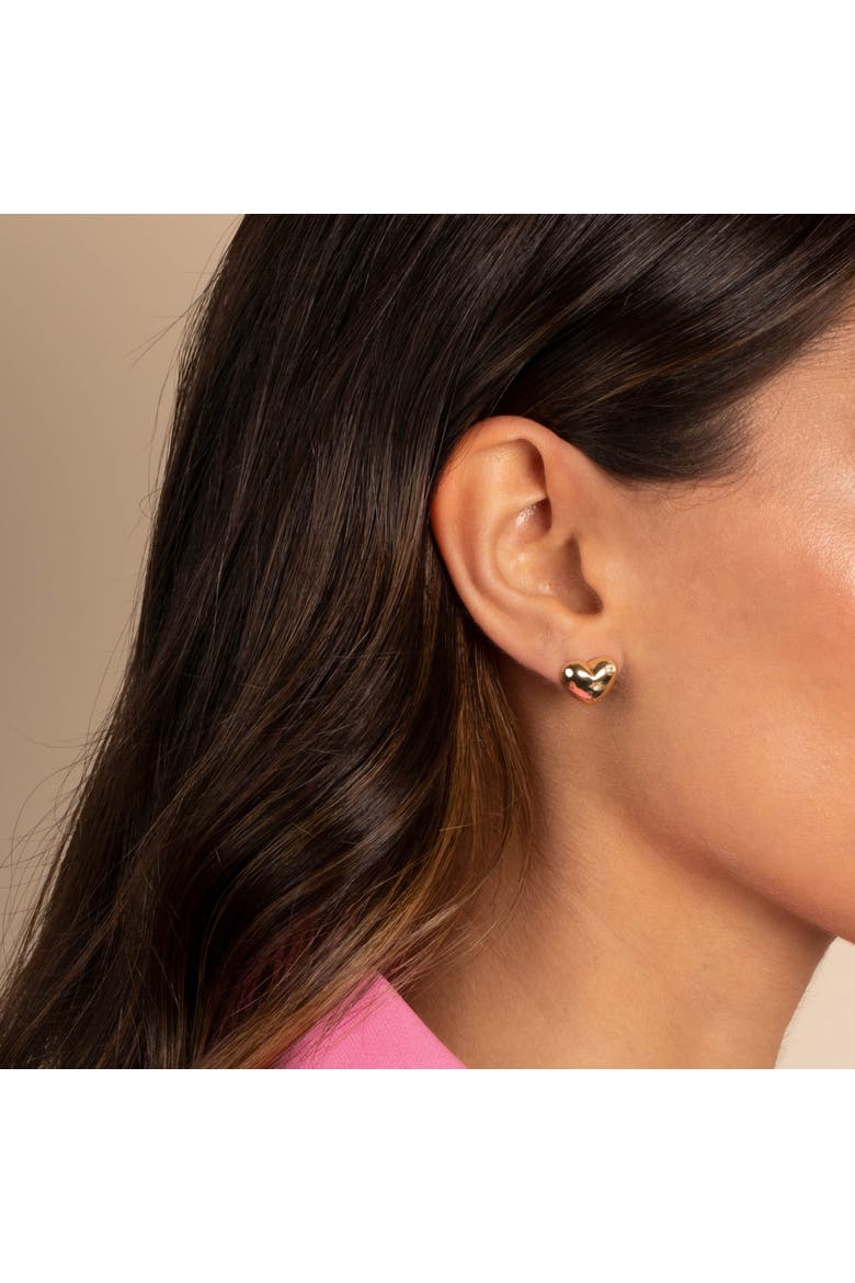 Triple Graduated Ball Drop Stud Earring, Alternate, color, Gold