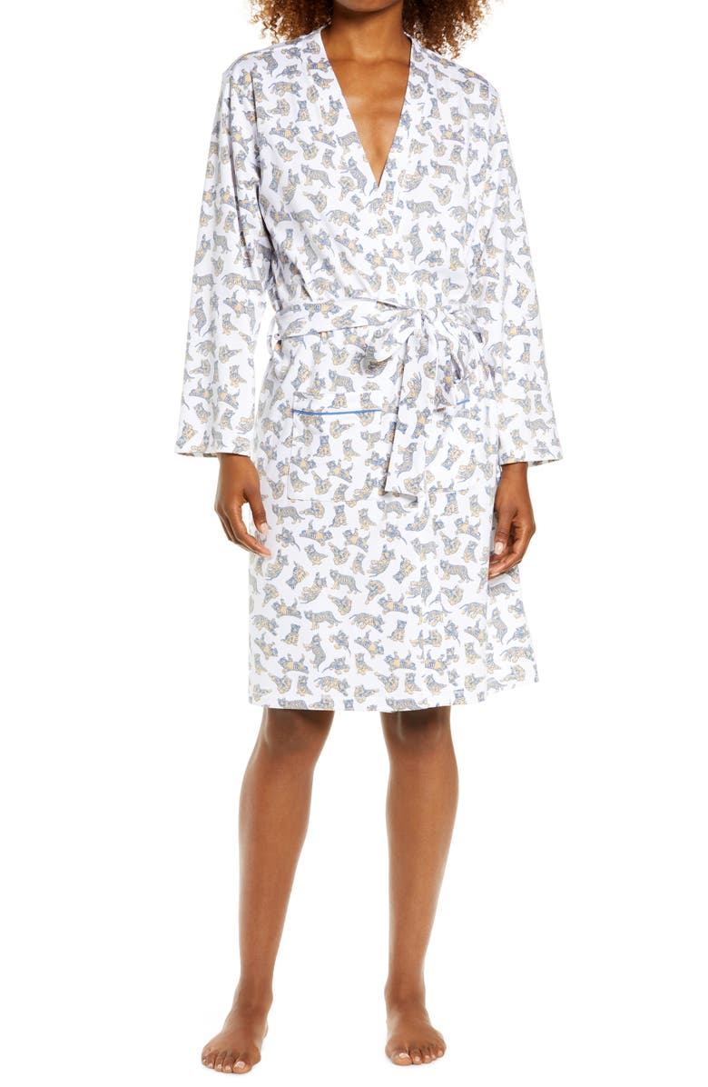 Roller Rabbit Axel Tiger Print Robe, Main, color,