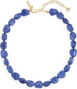 Lele Sadoughi Palm Beach Baroque Stone Collar Necklace