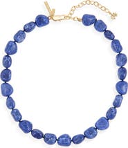 Lele Sadoughi Palm Beach Baroque Stone Collar Necklace