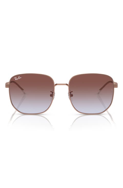 57mm Gradient Irregular Sunglasses