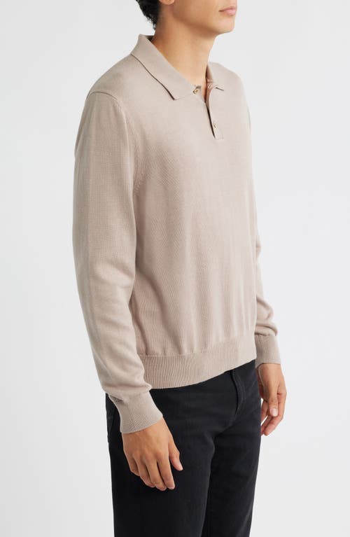 Alex Crane  Feather Organic Cotton Polo Sweater In Pink