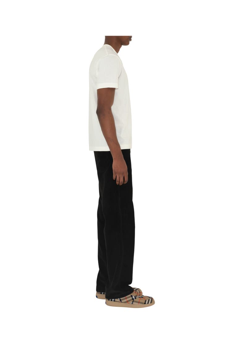 Check Label Cotton T-shirt, Alternate, color, Chalk white