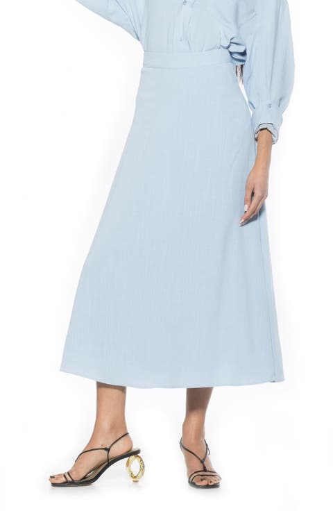 Brilyn Linen Midi Skirt