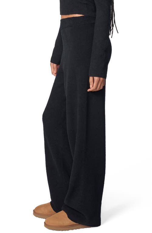 Florence By Mills Lounge Wide Leg Sweater Pant In Black
