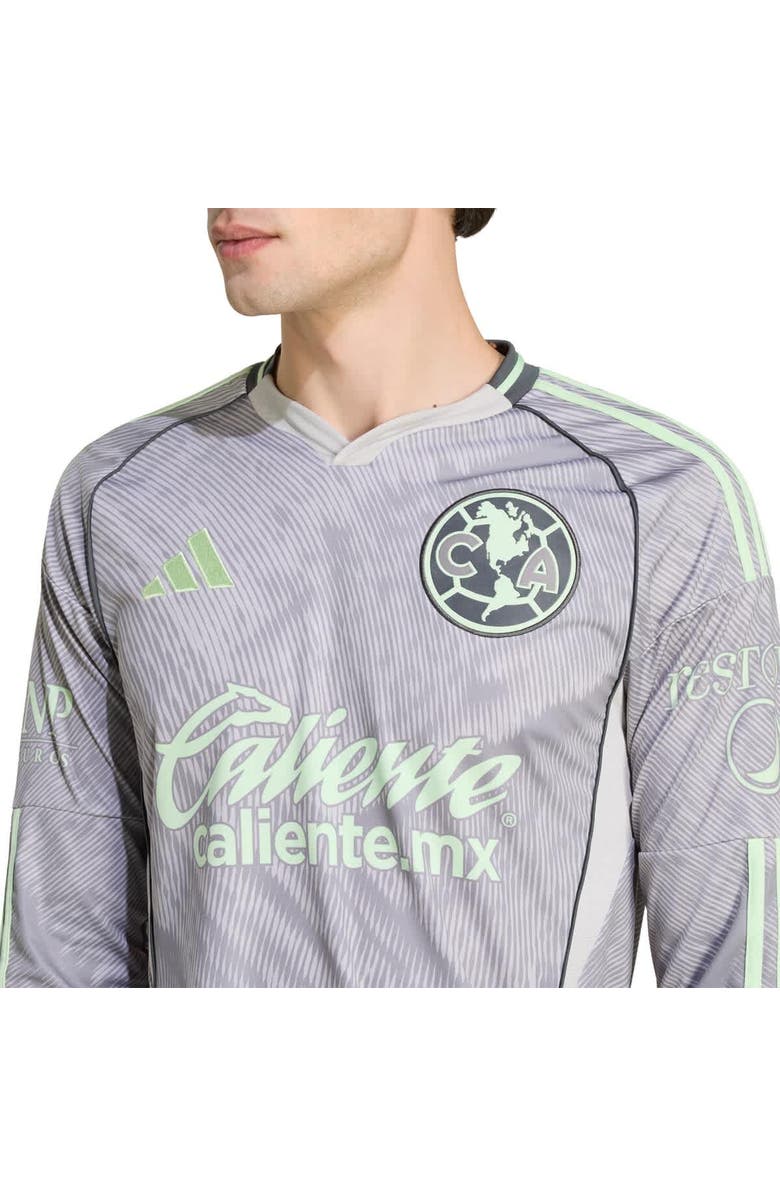 adidas Men's adidas  Gray Club America 2025/26 Third Replica Long Sleeve Jersey, Alternate, color, Gray