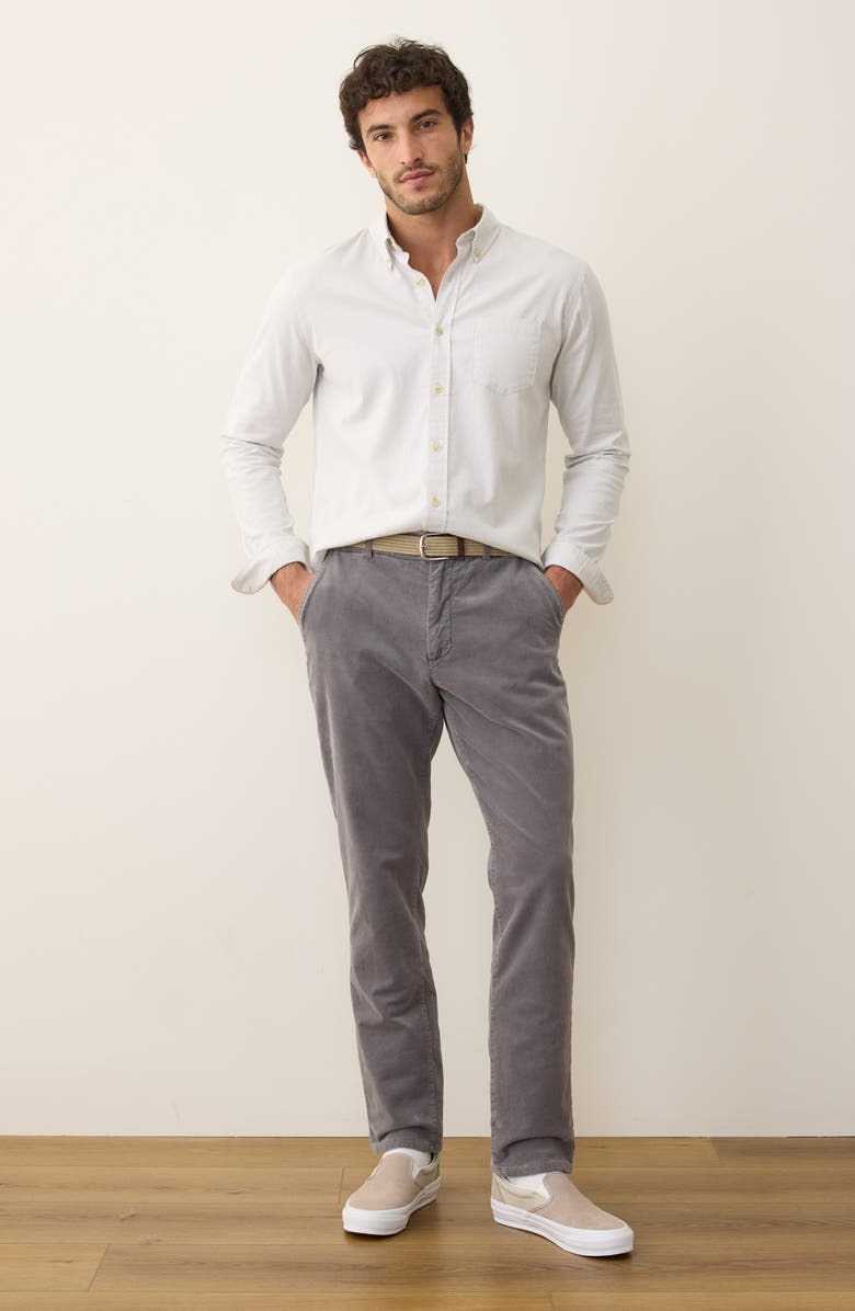 Marine Layer Saturday Slim Straight Leg Moleskin Chinos, Alternate, color, Mockingbird